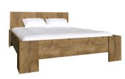 Doppelbett Selun 19, Farbe: Eiche Dunkelbraun - 160 x 200 cm (B x L)