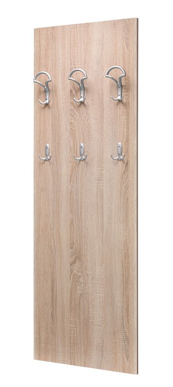 Garderobe Ainsa 05, Farbe: Eiche Braun - 149 x 50 x 7 cm (H x B x T)