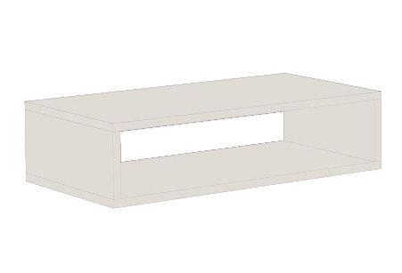 Fach für Kommode Ainsa 16, Farbe: Creme - 18 x 73 x 37 cm (H x B x T)