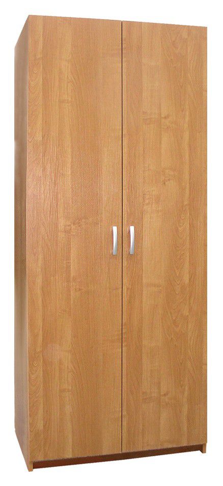 Drehtürenschrank / Kleiderschrank Sepatan 14, Farbe: Erle - Abmessungen: 195 x 80 x 57 cm (H x B x T)