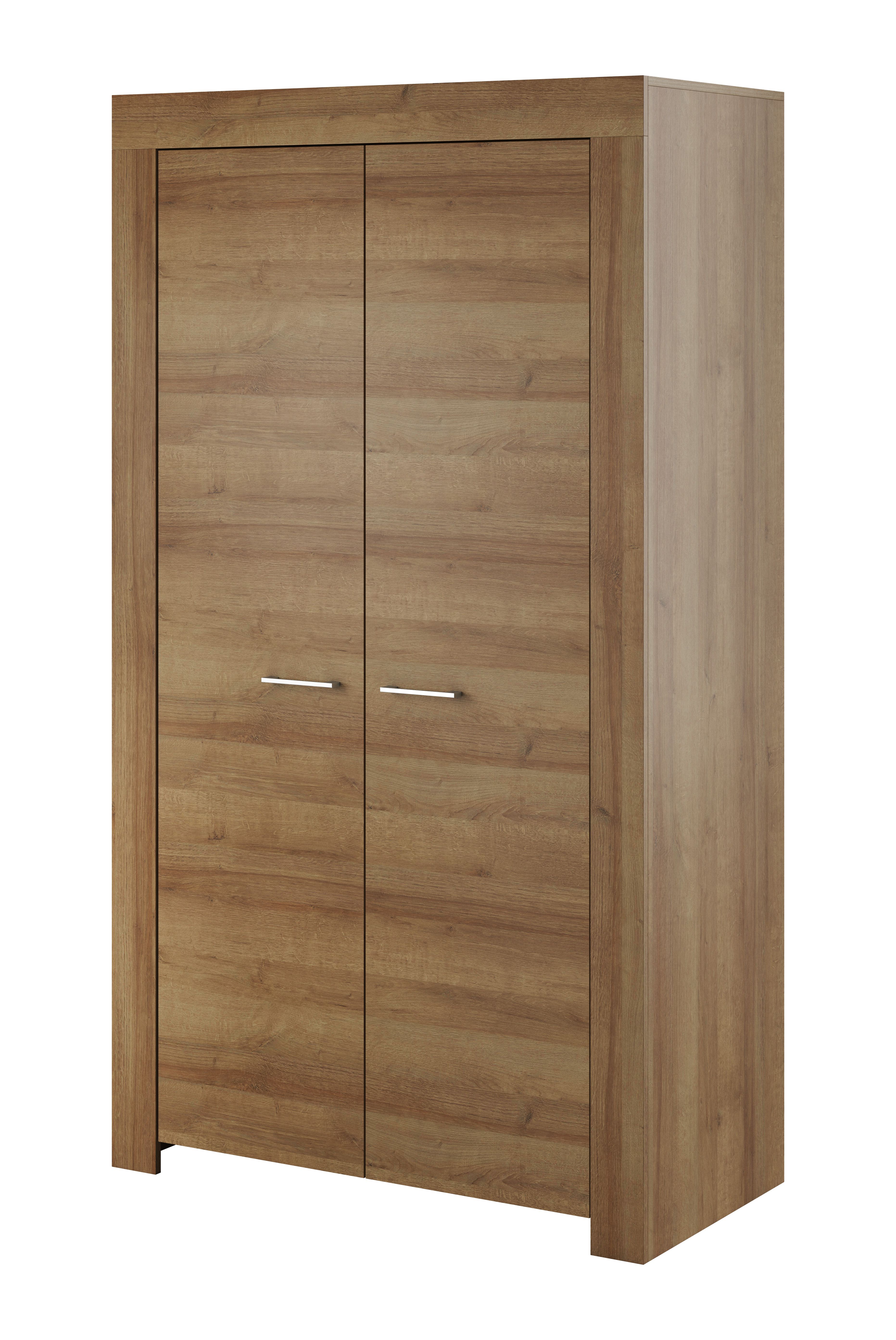 Schrank mit Kleiderstange Totnes 17, Farbe: Eiche Riviera - Abmessungen: 197 x 110 x 54 cm (H x B x T)