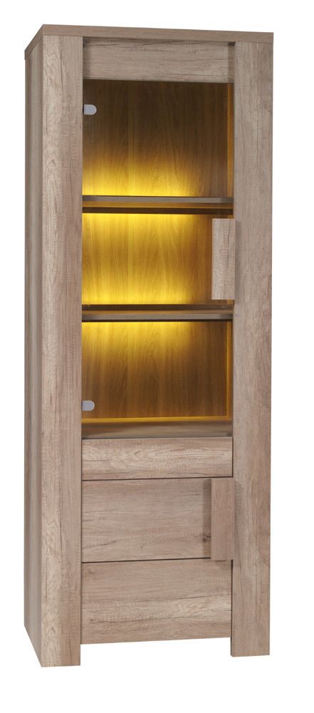 Vitrine "Kimolos" - Abmessungen: 195 x 72 x 47 cm (H x B x T)