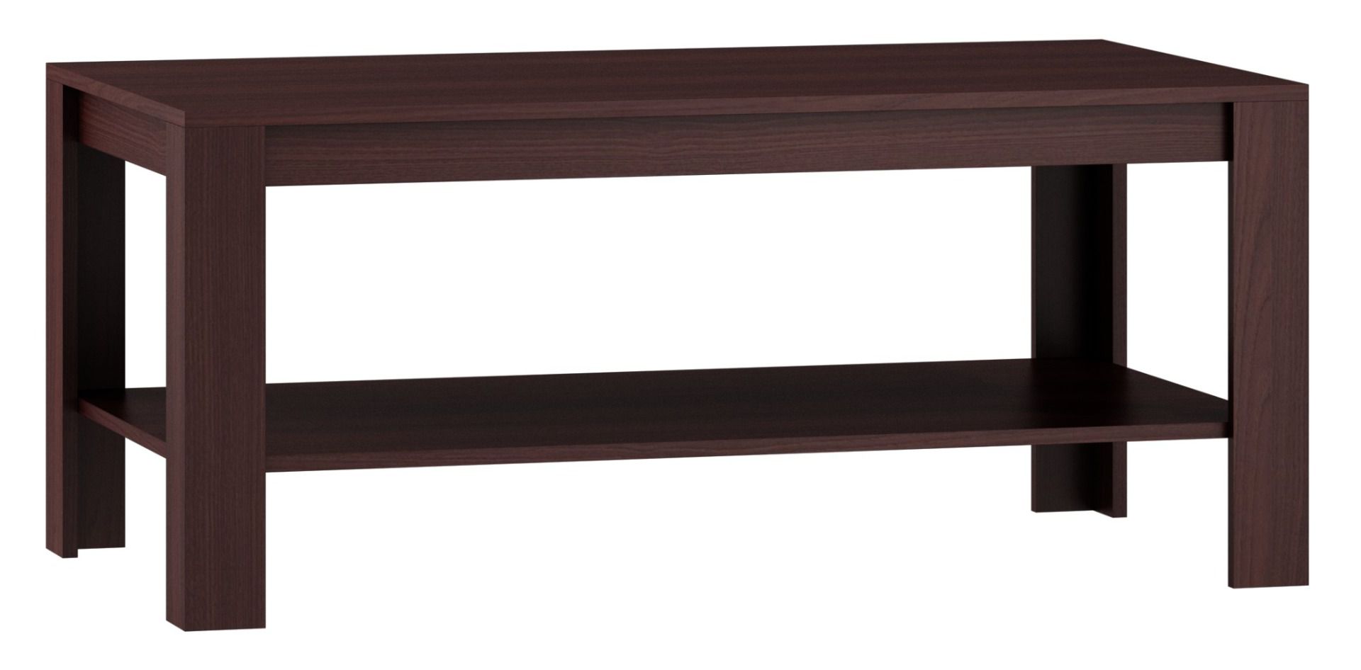 Couchtisch Tabubil 07, Farbe: Wenge - Abmessungen: 115 x 63 x 46 cm (B x T x H)