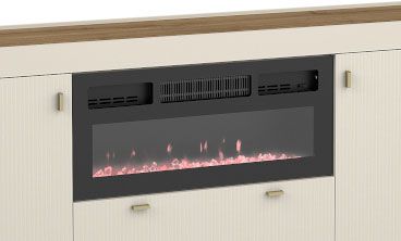 Elektrokamin für Kommode Barbe, 1400W-1600W, 16-28°