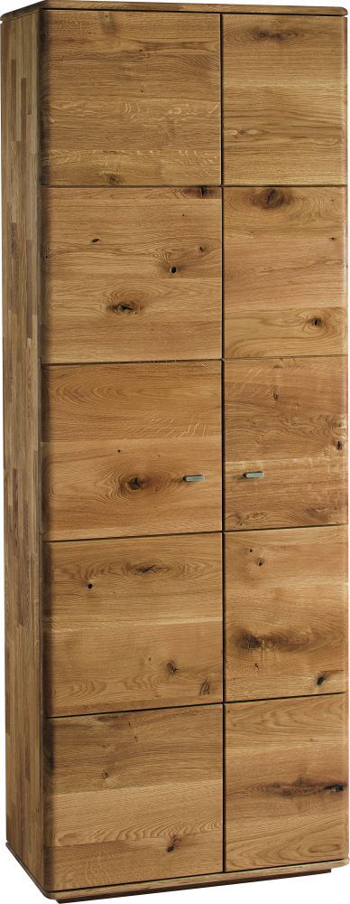 Schrank Lencois 01, Farbe: Natur, Eiche massiv – 194 x 71 x 39 (H x B x T)