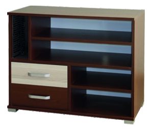 TV-Unterschrank Cikupa 19, Farbe: Nuss / Ulme - Abmessungen: 72 x 90 x 43 cm (H x B x T)