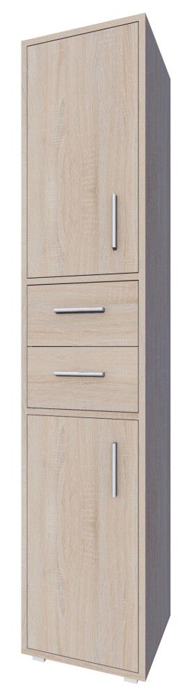 Schrank Garut 30, Farbe: Sonoma Eiche - Abmessungen: 194 x 40 x 40 cm (H x B x T)