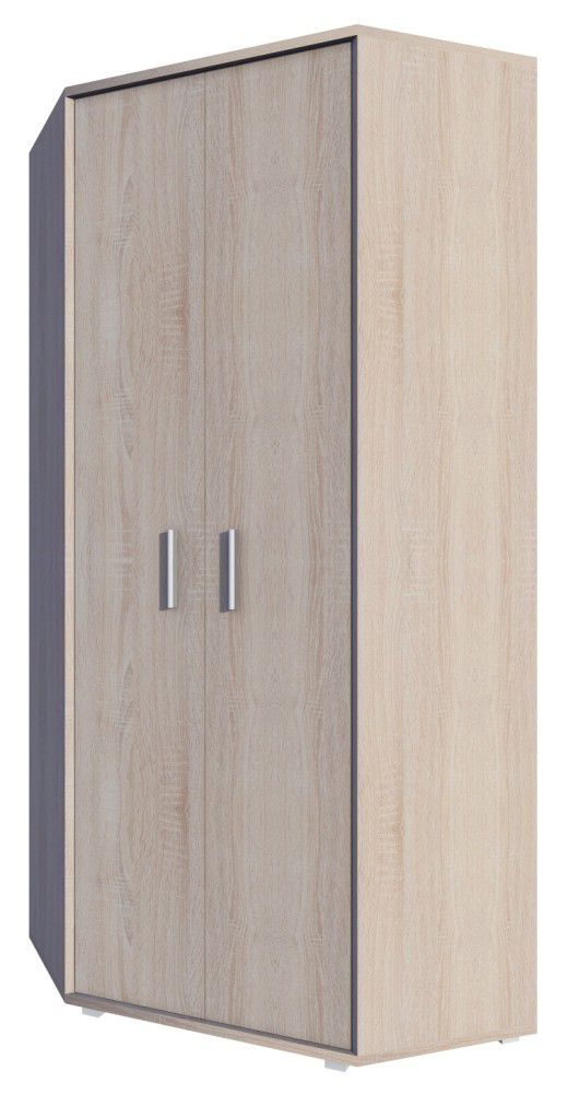 Eckschrank Garut 34, Farbe: Sonoma Eiche - Abmessungen: 194 x 85 x 85 cm (H x B x T)