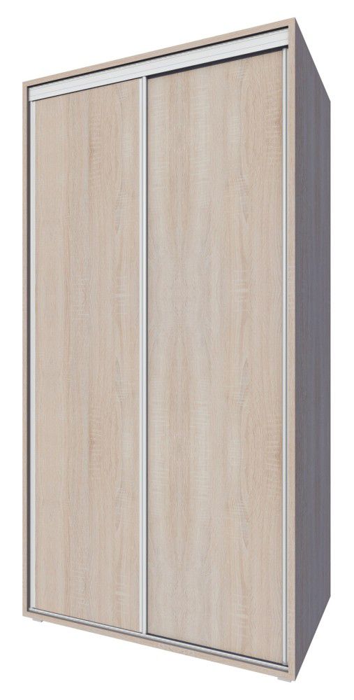 Schiebetürenschrank Garut 35, Farbe: Sonoma Eiche - Abmessungen: 194 x 100 x 40 cm (H x B x T)