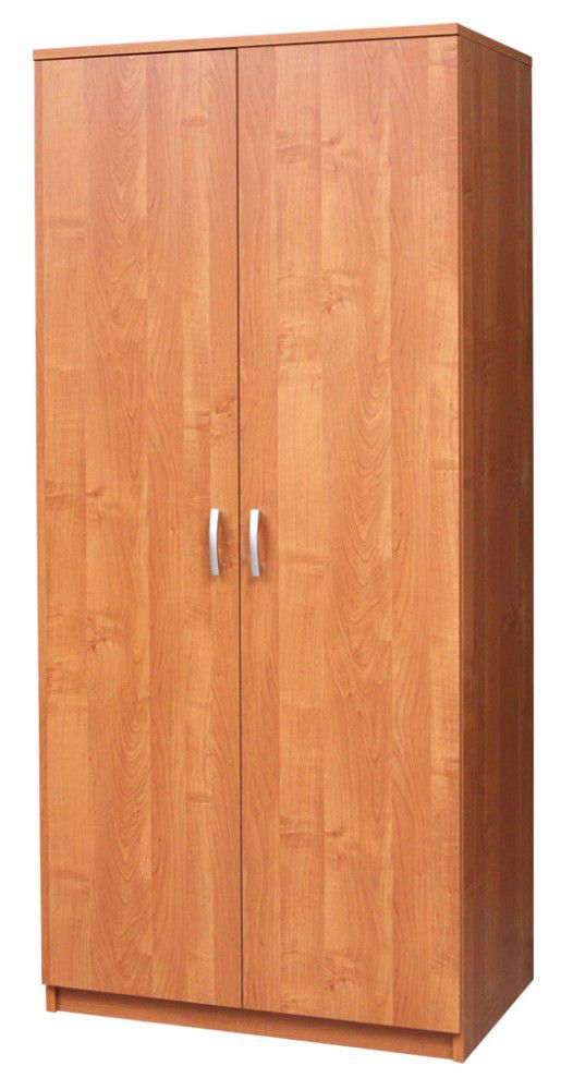 Drehtürenschrank / Kleiderschrank Sepatan 18, Farbe: Erle - Abmessungen: 182 x 80 x 51 cm (H x B x T)