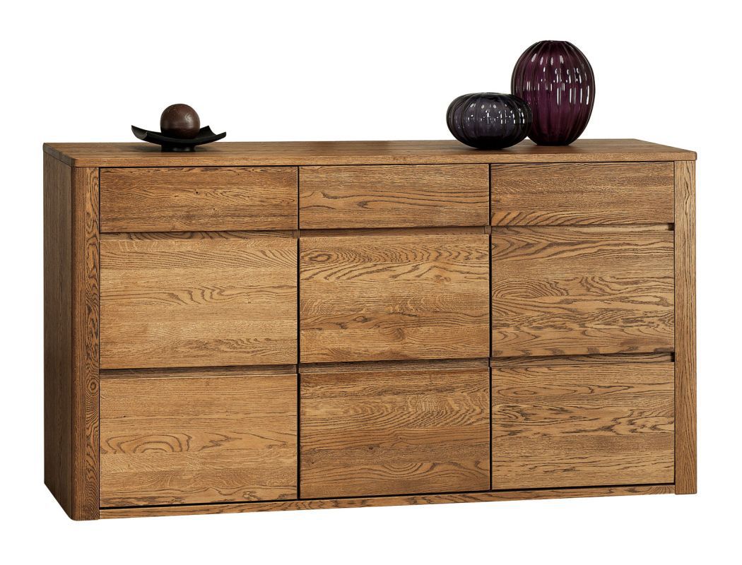 Kommode / Sideboard Jussara 13, Farbe: Bernstein, Eiche teilmassiv – 97 x 178 x 50 cm (H x B x T)