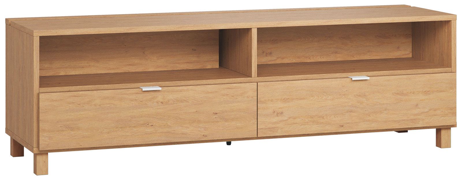 TV-Unterschrank Averias 11, Farbe: Eiche - Abmessungen: 56 x 180 x 47 cm (H x B x T)