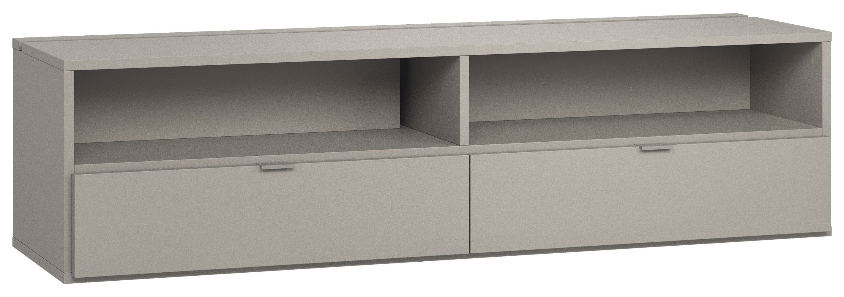 TV-Unterschrank Bentos 11, Farbe: Grau - Abmessungen: 49 x 180 x 47 cm (H x B x T)