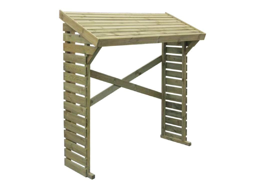 Kaminholzunterstand 01 - Abmessungen: 170 x 50 x 180 cm (L x B x H)