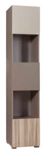 Jugendzimmer - Regal Roland 04, Farbe: Braun - 198 x 40 x 40 cm (H x B x T)