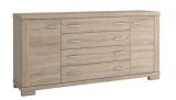 Kommode / Sideboard "Temerin" Farbe Sonoma-Eiche 09 - Abmessungen: 85 x 180 x 42 cm (H x B x T)