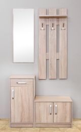 Garderobe Paseh 24, Farbe: Sonoma Eiche - Abmessungen: 200 x 100 x 37 cm (H x B x T)