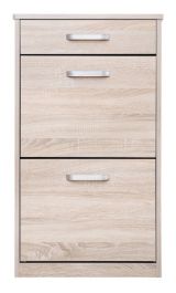 Schuhschrank Pamanukan 03, Farbe: Sonoma Eiche - Abmessungen: 98 x 56 x 26 cm (H x B x T)