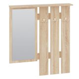 Garderobe Xalapa 03, Farbe: Sonoma Eiche hell - Abmessungen: 101 x 90 x 15 cm (H x B x T)