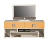 Jugendzimmer TV Unterschrank Namur 11, Farbe: Orange / Beige - Abmessungen: 53 x 125 x 52 cm (H x B x T)