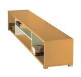 Jugendzimmer Lowboard Namur 21, Farbe: Orange / Beige - Abmessungen: 30 x 30 x 214 cm (H x B x T)