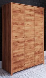 Drehtürenschrank / Kleiderschrank Tasman 09 Kernbuche massiv geölt - Abmessungen: 212 x 145 x 60 cm (H x B x T)